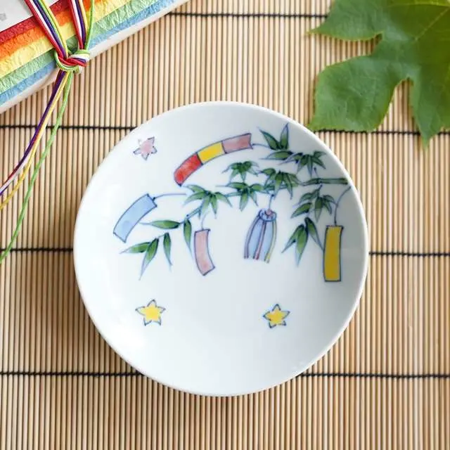   お皿セット　飾り皿　4枚 七夕のお皿 4号皿 FOURGRACEオリジナル ｜ 四季折々のおしゃれな和食器