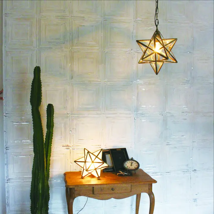 公式】星型ペンダントライト Etoile｜アンティーク調ガラス照明｜ディ