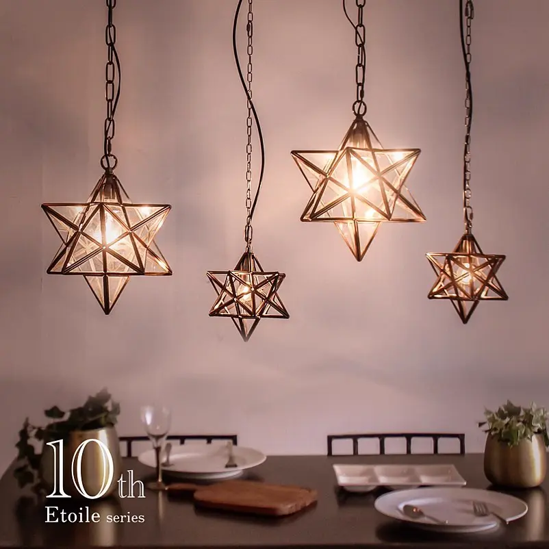 DI CLASSE Etoile ディクラッセ エトワール ペンダントライト 公式】星型ペンダントライト Etoile｜アンティーク調ガラス照明｜ディ
