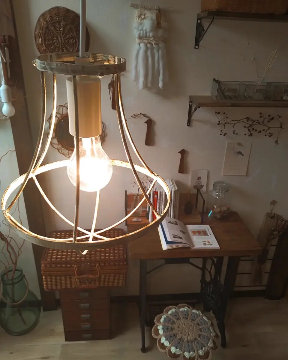 Gemma-small shabby white pendant lamp ジェンマスモールシャビ