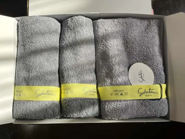 Sodateru タオルセット 3色入り イエローリボン yellow ribbon middy(フェイスタオル) 3枚セット – 育てるタオル