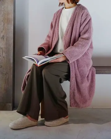 LONSDALE★ボクシングガウン バスローブ ワッペン パイル系タオル 黒 M LONSDALE☆ボクシングガウン バスローブ ワッペン パイル系