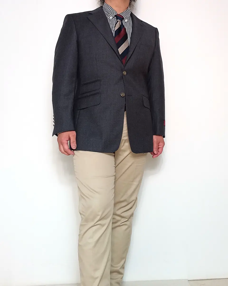 ブレザー ジャケット メンズ 秋冬春 3つボタン メタルボタン