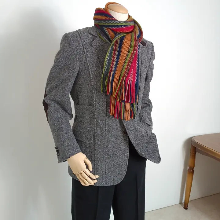 ツイード ジャケット メンズ 秋冬 ノーフォークジャケット