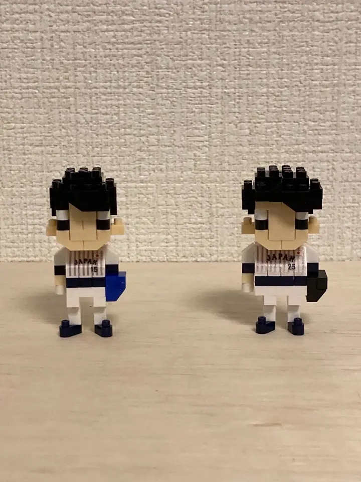 n-fig 侍ジャパン ユニフォーム＆ヘルメット 佐藤輝明｜ナノブロックの