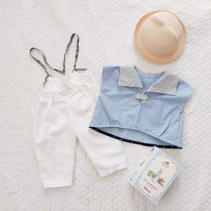 綿ポリ混紡ライトウェザー1.5mmギンガムチェック#Bみずいろ