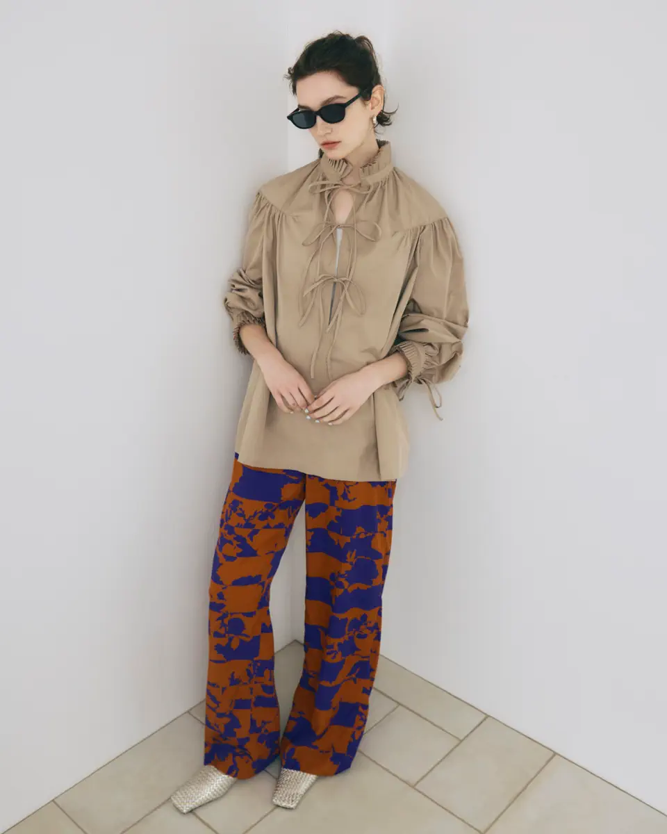 DRIES VAN NOTEN(ドリス ヴァン ノッテン)】 ラッフルコットンシャツ