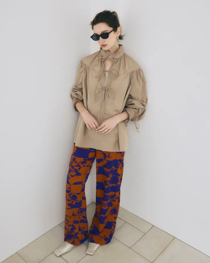 DRIES VAN NOTEN(ドリス ヴァン ノッテン)】 ラッフルコットンシャツ 