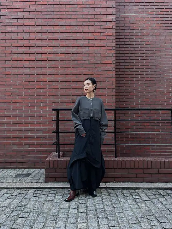 PATTERN MIX SHIRT CAMI OP | シャツワンピース | WOMEN'S（ウィメンズ