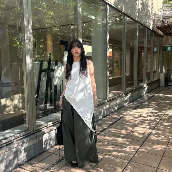 ROUND GATHER WIDE PT【セットアップ着用可能】 | パンツ | WOMEN'S