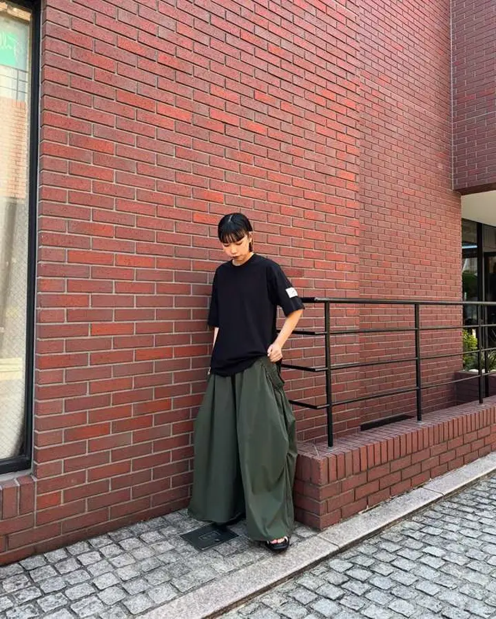 ROUND GATHER WIDE PT【セットアップ着用可能】 | パンツ | WOMEN'S