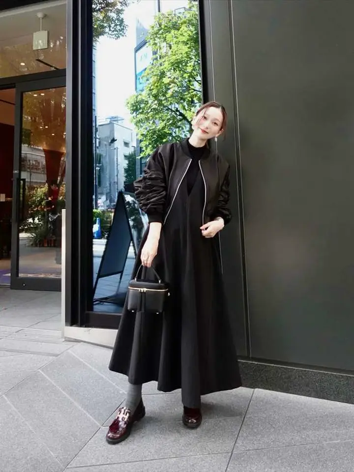 DEEP V NECK A-LINE OP｜ワンピース | ELENDEEK （エレンディーク