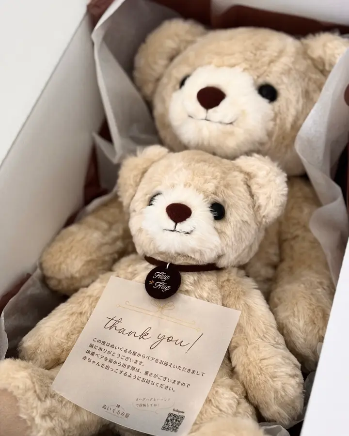 ハグハグ サイズが選べる体重ベア【新作】【ハグハグとちびハグの2体