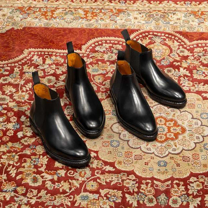 未使用級✨ジャランスリワヤ　サイドゴアブーツ　ブラック　レザー　98756 黒 ブーツ | 98756 / BLACK CALF (DAINITE SOLE) - Jalan Sriwijaya