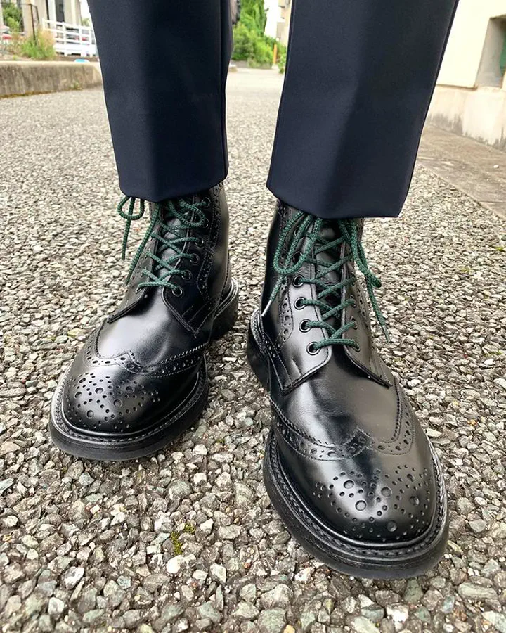 ブーツ | M5634 STOW / BLACK CALF (LEATHER SOLE) - Tricker's