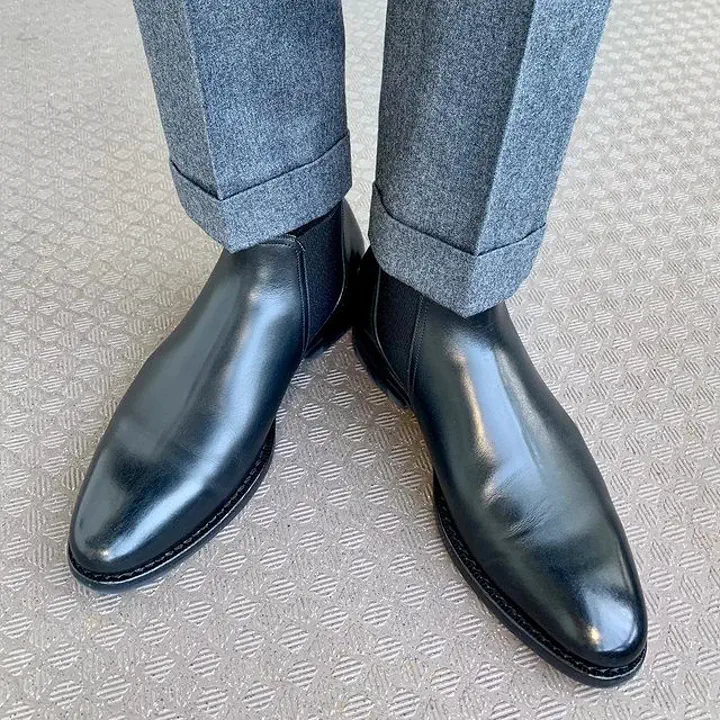 返品対応　専用 ブーツ | 98756 / DARK BROWN CALF (DAINITE SOLE) - Jalan Sriwijaya