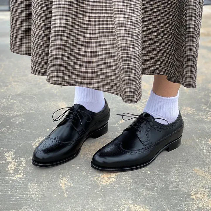 カジュアルシューズ | 5625 Monas / BLACK CALF (LEATHER SOLE
