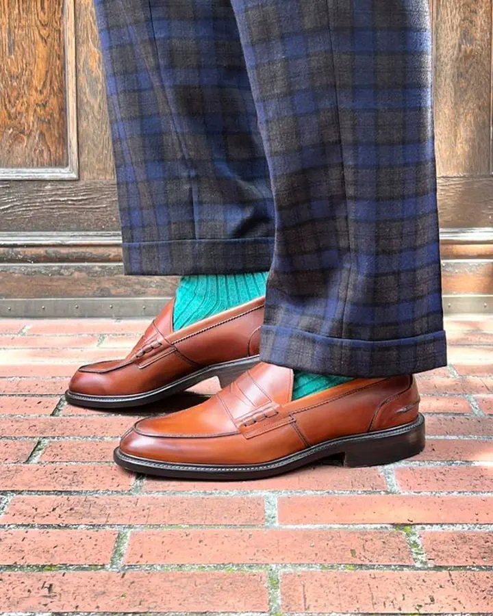 ローファー | M3227 JAMES / CHESTNUT BURNISHED (LEATHER SOLE