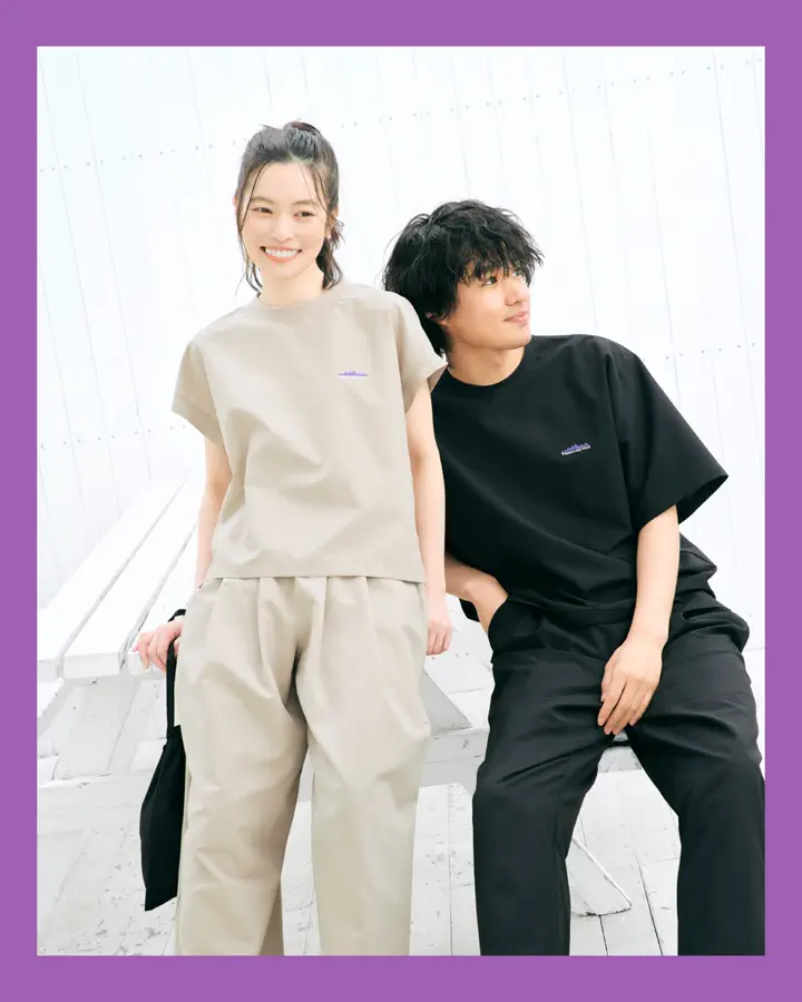 L's]FRENCH SLEEVE SHIRT & LONG PANTS SET HIGH AIR PERMEABILITY