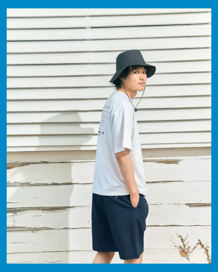 タックショートパンツ M's]TUCK SHORT PANTS SEERSUCKER/タックショートパンツ シアサッカー