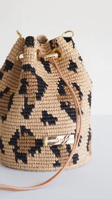 Leopard 巾着 単品（※プチレザーバスケットインナー） – BEYOND