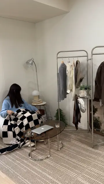 【ハンガーラック】フォールディングパーテーションハンガー ハンガーラック｜Roomnhome｜フォールディングパーテーションハンガー