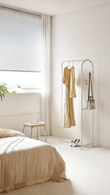 ☆ホワイトラタン籐ハンガーラックアーチ型☆ Roomnhome | アーチ・ハイタイプ・ハンガーラック – Little Rooms