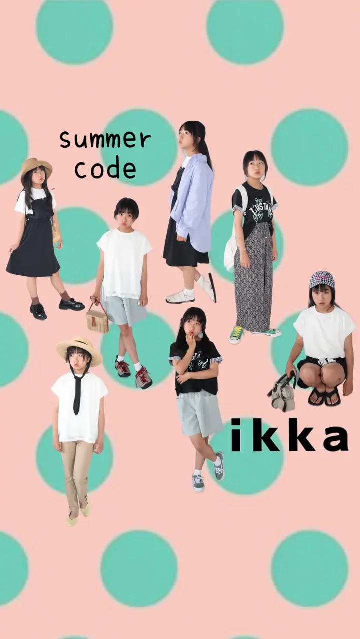 接触冷感／速乾】涼やかキュロット（120~160cm）,ikka| TOKYO DESIGN