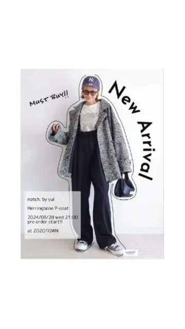 notch.by yui 】ヘリンボーンPコート,notch.| TOKYO DESIGN CHANNEL