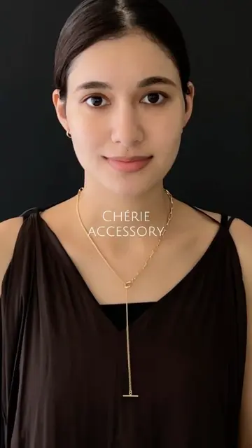 CLIP CHAIN HOOP PIERCED EARRINGS (L)(2JP0942)K10 ピアス