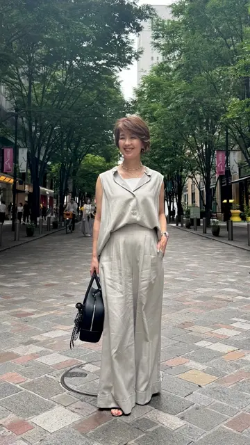 麻混ワイドパンツ NS-205 – ATELIER N'S