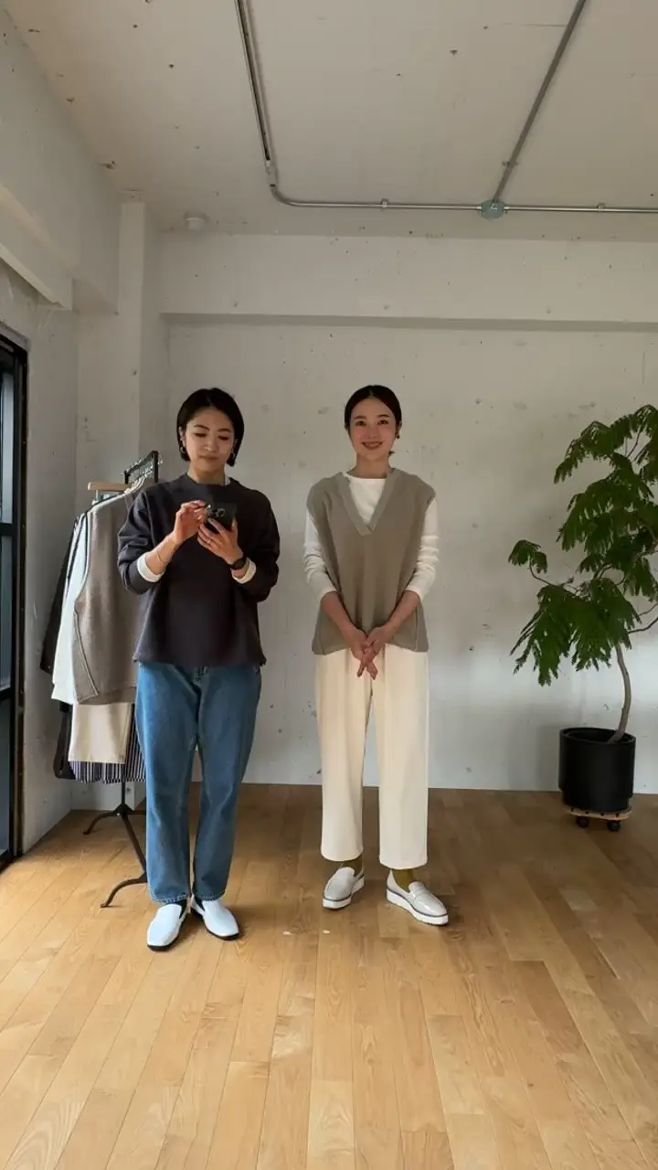 アルパカ混の洗えるニットベスト – OURHOME