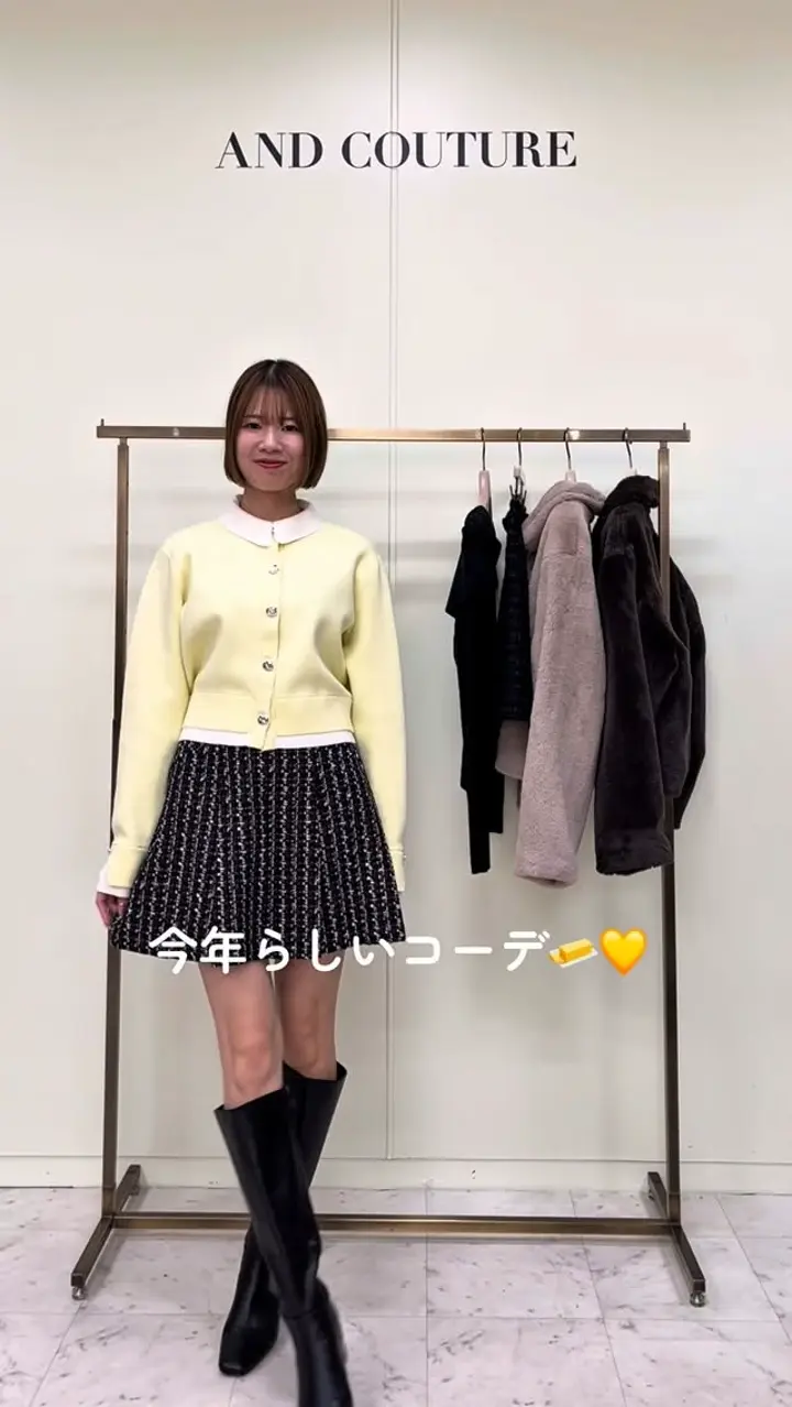 日本製ツイードミニスカート