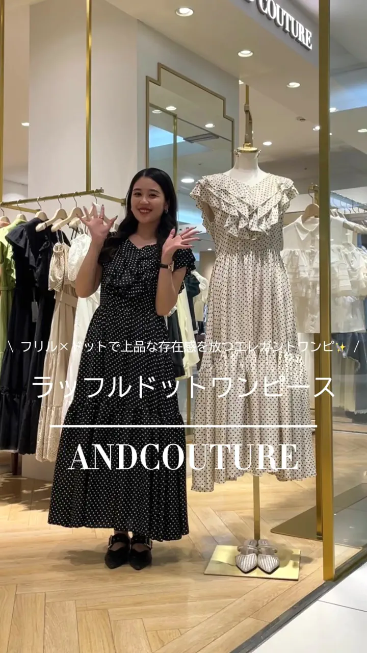 ラッフルドットワンピース | ワンピース | AND COUTURE公式通販