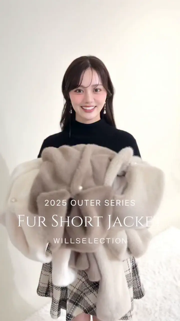 エコファーショートジャケット ステンカラーエコファーショートジャケット