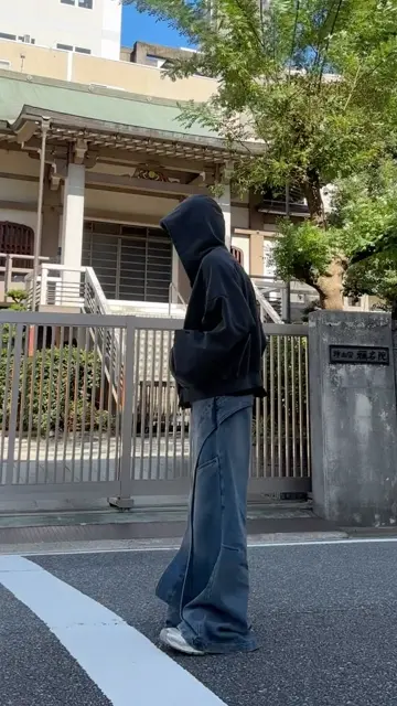 IFEELLUCKY】Wide flare placket pants / 【アイフィールラッキー