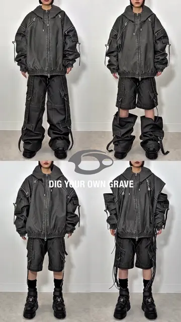 XU dig your own grave オーバーサイズレザーベスト 黒 OUR BRAND,DIG YOUR OWN GRAVE | PRESSING WEB SHOP