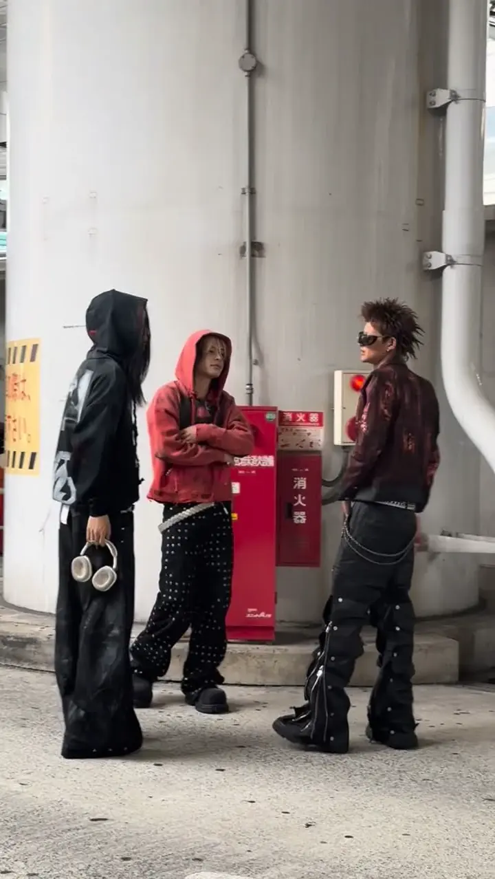 RICH】Black Waxed S-Wide Pants | OUR BRAND,RICH | PRESSING WEB SHOP