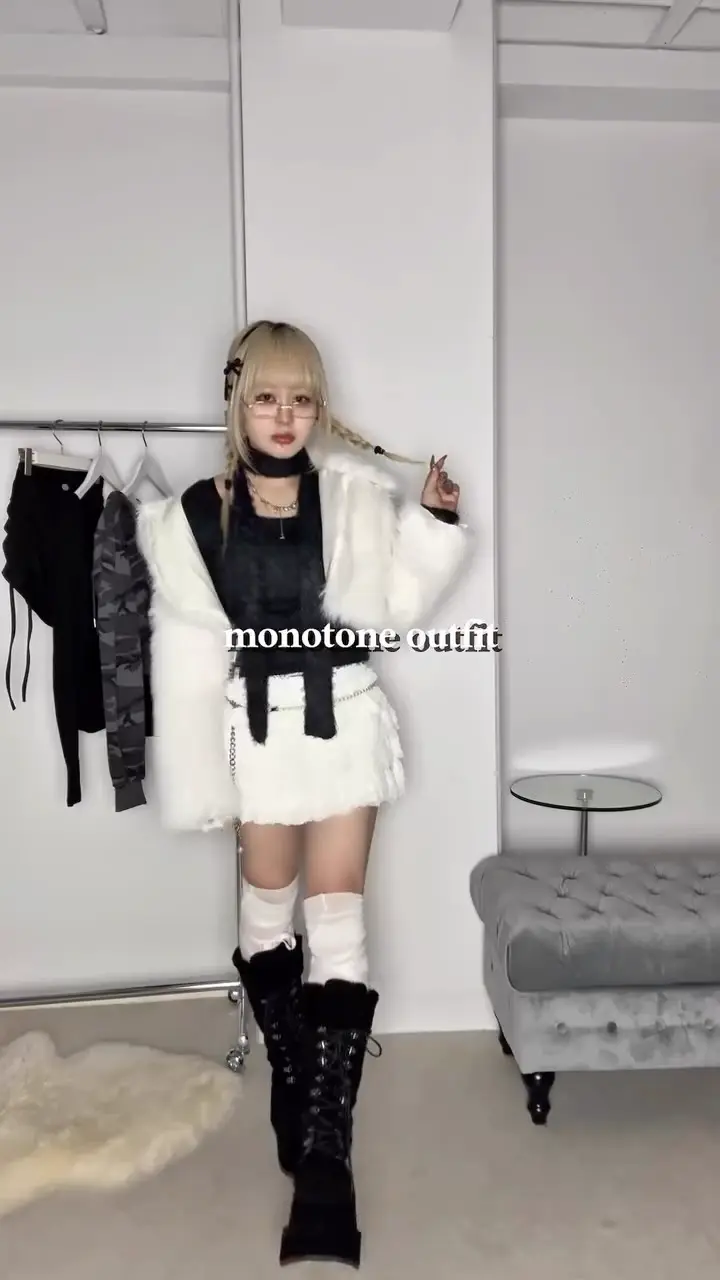 超希少！ヴィンテージクロッファーチューブ　１２本 Never mind the XU】cropped fur jacket (4color) / 【ネバーマインド