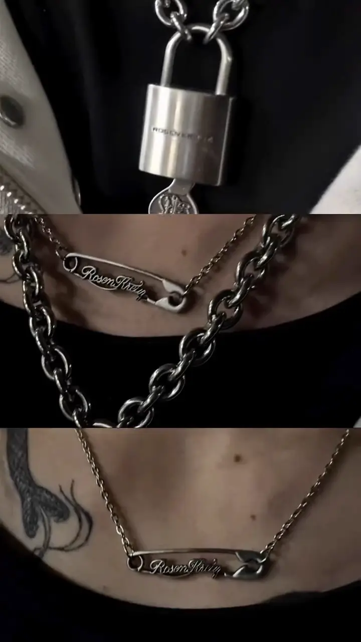 Rosen Kreuz】FALSE PIN INSIGNIA NECKLACE | OUR BRAND,Rosen Kreuz