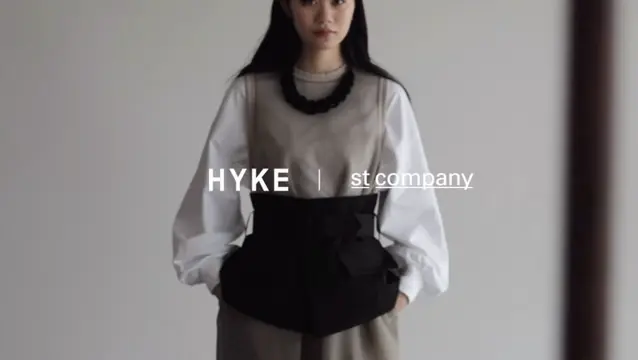 HYKE ハイク　メッシュ ベスト　ホワイト HYKE ハイク 24SS 11362 CROCHETED CROPPED SWEATER TOP