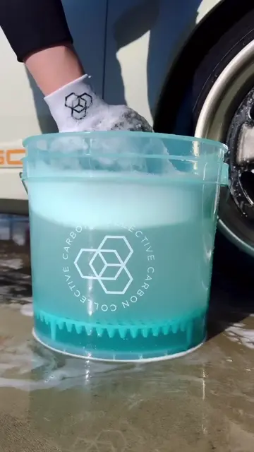 CARBON COLLECTIVE 13Lクリアバケツセット カーボンコレクティブ Clear Teal Detailing Bucket|クリアバケツ
