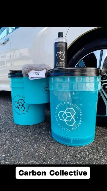 CARBON COLLECTIVE 13Lクリアバケツセット カーボンコレクティブ Clear Teal Detailing Bucket|クリアバケツ
