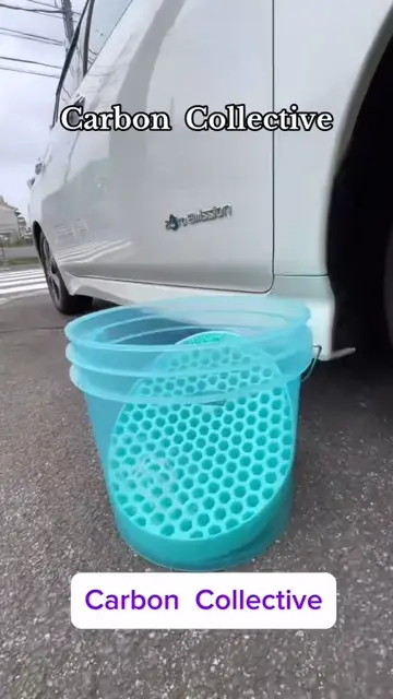 CARBON COLLECTIVE 13Lクリアバケツセット カーボンコレクティブ Clear Teal Detailing Bucket|クリアバケツ