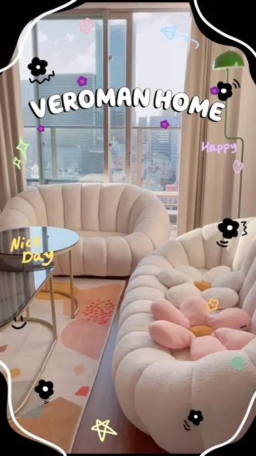 1人掛け] VeroMan ソファ 回転 カウチ もこもこ 羊 椅子 1人用