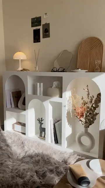 160cm] VeroMan マントルピース シェルフ ホワイト 白 ディスプレイ