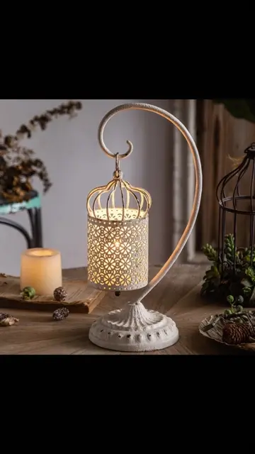 VeroMan 鳥かご風 ランタン キャンドル スタンド ホルダー