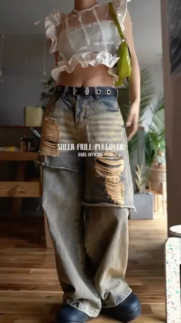 オシリス osrs フリル付きチェック柄タンクトップ SEA DRESS（シードレス） 水着 チェック柄フリルタンクトップビキニ
