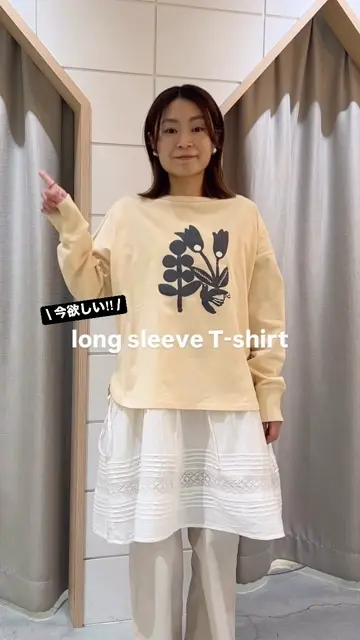 SUMMER SALE】USAコットン刺繍ワイドロンT | COO ONLINE