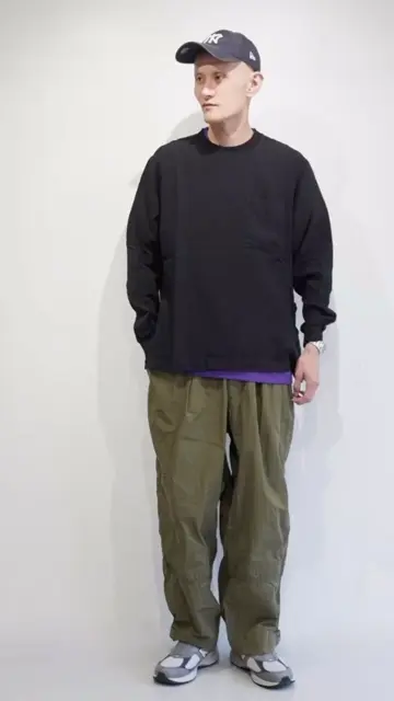 BRU NA BOINNE] LINEN LONG SLEEVE Tee ブルーナボイン